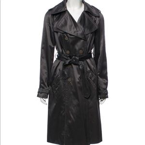 Catherine Malandrino Satin Trench Coat